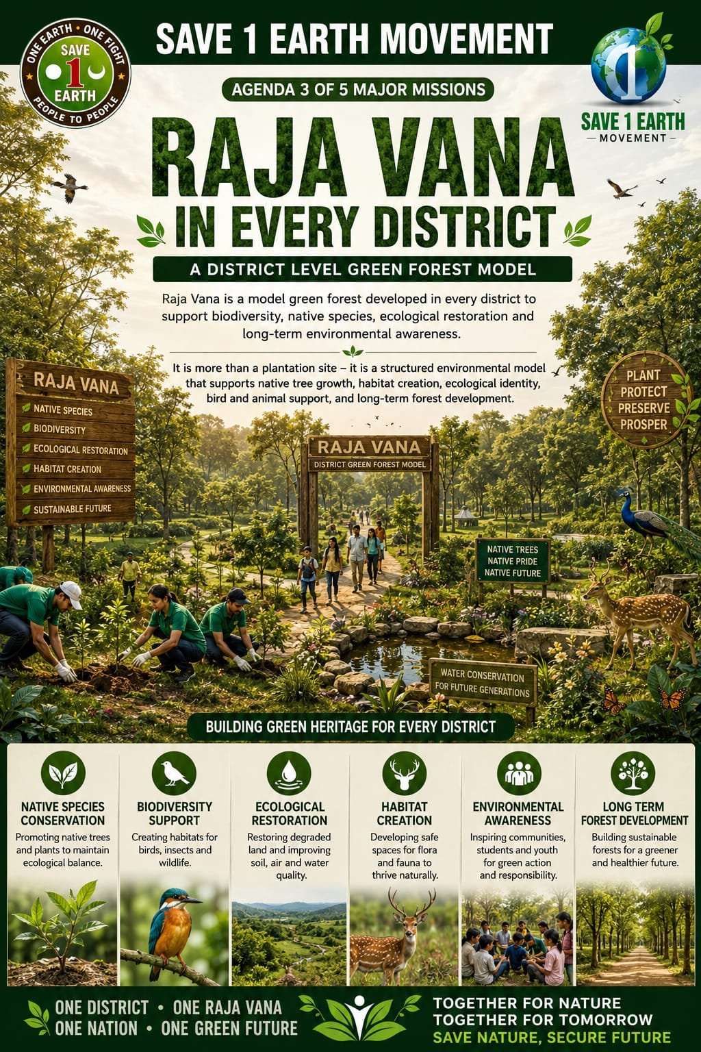 Raja Vana in Every District